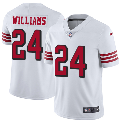 San Francisco 49ers Limited White Men K Waun Williams NFL Jersey 24 Rush Vapor Untouchable